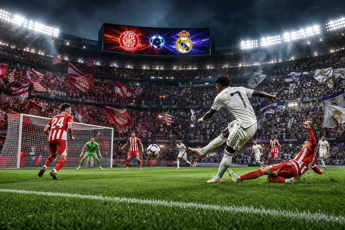 Girona FC mot Real Madrid – en spännande tidslinje illustration