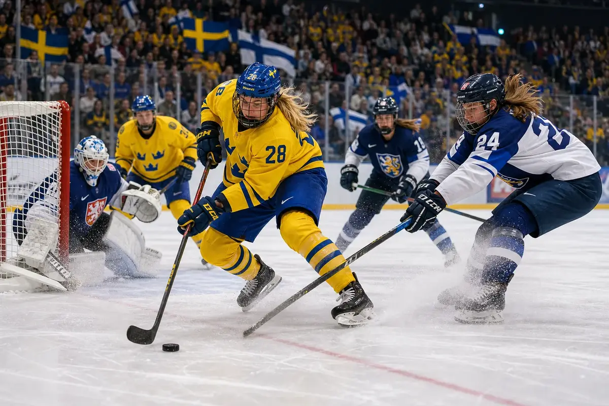 Damer i ishockey bjuder på starka resultat illustration