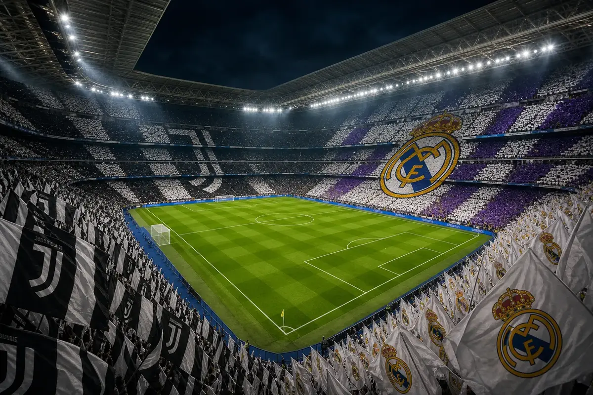 Juventus mot Real Madrid så blir det en klassiker illustration