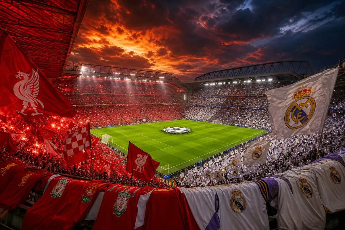 Liverpool FC mot Real Madrid illustration