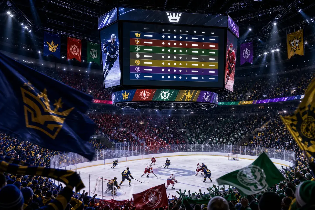 Så går SDHL-tabellens plats uppåt den här säsongen illustration